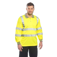 Portwest HiVis hosszú ujjú póló - S277 XL sárga láthatósági ruházat