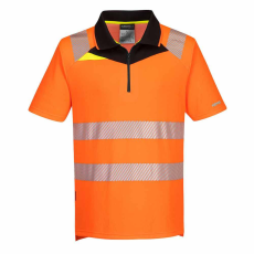 Portwest Jól láthatósági galléros póló narancs - fekete DX412
