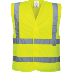 Portwest Jól láthatósági két csíkos mellény (sárga, L/XL)