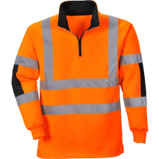 Portwest Jól láthatósági Rugby pulóver (narancs*, 3XL) láthatósági ruházat