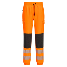 Portwest Jól láthatósági sportos munkásnadrág KX346 narancs láthatósági ruházat