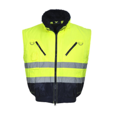 Portwest Jólláthatósági Pilóta Dzseki (sárga/tengerészkék, 5XL)