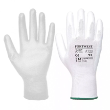 Portwest Kesztyű A120 Tenyérmártott Nylon Fehér XS/6 védőkesztyű