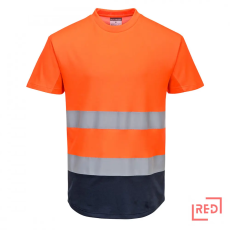 Portwest Kéttónusú Mesh póló Orange/Navy L