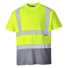 Portwest Kéttónusú póló Yellow/Grey XXXL láthatósági ruházat