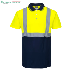 Portwest Kéttónusú pólóing - Sárga/Navy