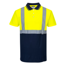 Portwest Kéttónusú pólóing Yellow/Navy 5XL láthatósági ruházat
