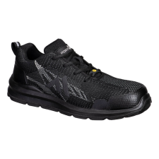 Portwest Kompozit Textil Trainer S1PS ESD SR FO Black/Zoom Grey 39 munkavédelmi cipő