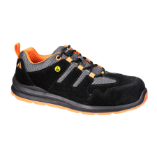 Portwest Kompozit Trainer S1 ESD SR FO Black/Orange 36 munkavédelmi cipő