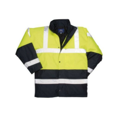 Portwest Kontraszt Traffic kabát (sárga/tengerészkék, M)