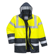 Portwest Kontraszt Traffic kabát (sárga/tengerészkék, XL)