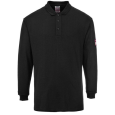 Portwest Lángálló galléros hosszú ujjú póló