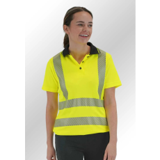 Portwest LW72 PRO Női jól láthatósági pólóing (sárga/fekete, XL)