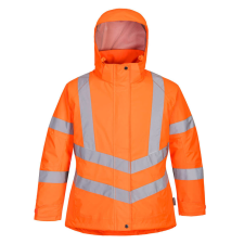 Portwest LW74 Női jól láthatósági téli kabát (narancs, XL) láthatósági ruházat