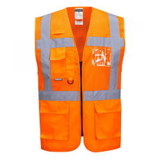 Portwest Madrid hálós vezetői mellény (narancs, XL)