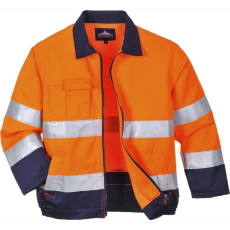 Portwest Madrid Hi-Vis kabát (narancs/tengerészkék, XXL)