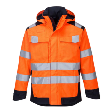 Portwest Modaflame Rain Multi Norm Arc kabát Orange/Navy 4XL