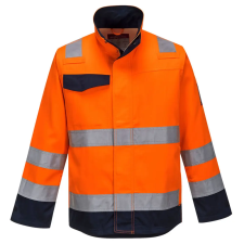 Portwest MV35ONRM Portwest Modaflame RIS narancs/navy kabát munkaruha