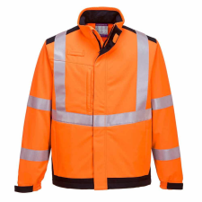 Portwest MV72 lángálló és antisztatikus Softshell kabát narancs munkaruha