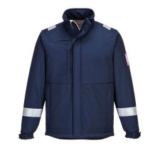 Portwest MV73 Portwest jólláthatósági Modaflame Softshell munkavédelmi kabát Navy láthatósági ruházat