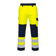 Portwest Nadrág derekas Hi-Vis Modaflame sárga/sötétkék L [rövid]