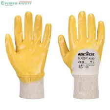 Portwest Nitril light védőkesztyű - Sárga védőkesztyű