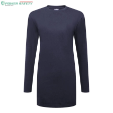 Portwest Női pamut Relaxed Fit póló L/S - Navy női póló