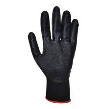 Portwest Nylon nitrilhab tenyérmártott keszyű, fekete (fekete, L) védőkesztyű