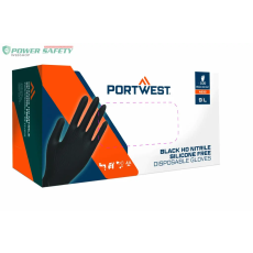 Portwest Orange HD egyszerhasználatos kesztyű (Pk100) - Fekete