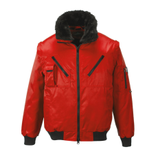 Portwest PJ10 Pilóta dzseki (piros, 3XL)