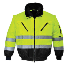 Portwest PJ50 Hi-Vis 3 az 1-ben Pilóta dzseki sárga-fekete