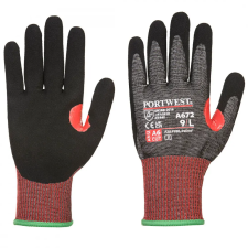 Portwest Portwest AHR13 F Dark Nitrile Cut kesztyű védőkesztyű