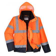 Portwest Portwest Hi-Vis kéttónusú bomber kabát láthatósági ruházat