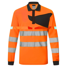 Portwest PW220OBR4XL Portwest PW2 Hi-Vis Polo Shirt L/S munkaruha