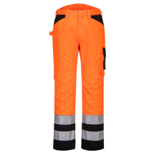 Portwest PW241 Hi-Vis Nadrág (narancs/fekete, 30) láthatósági ruházat