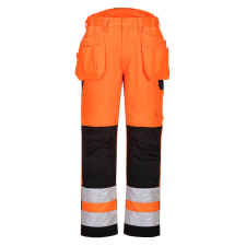 Portwest PW242 Hi-Vis derekasnadrág (sárga/fekete, 28) láthatósági ruházat