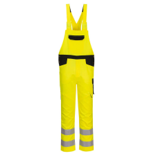 Portwest PW244 Hi-Vis mellesnadrág (sárga/fekete, S) láthatósági ruházat