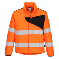 Portwest PW275 Hi-Vis Softshell Dzseki 2L (narancs/fekete, 4XL) láthatósági ruházat