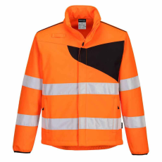 Portwest PW275 jól láthatósági softshell kabát narancs - fekete