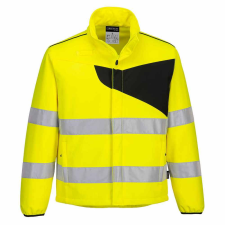 Portwest PW275 jól láthatósági softshell kabát sárga - fekete láthatósági ruházat