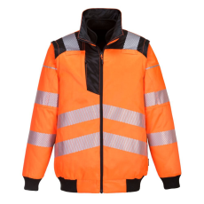 Portwest PW302 PW3 Hi-Vis 3 az 1-ben pilóta kabát narancs-fekete