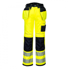 Portwest PW306 Portwest PW3 Jól láthatósági stretch munkanadrág (fekete/sárga, 28/XS)