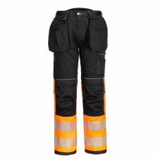 Portwest PW307 jól láthatósági stretch munkásnadrág lengő zsebekkel