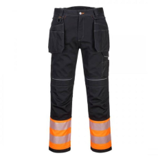 Portwest PW307 PW3 Hi-Vis Class 1 Holster nadrág (narancs/fekete, 46)