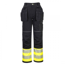 Portwest PW307 PW3 Hi-Vis Class 1 Holster nadrág (sárga/fekete, 48) láthatósági ruházat