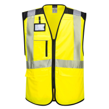 Portwest PW309 PW3 Hi-Vis Executive mellény (sárga/fekete, M) láthatósági ruházat