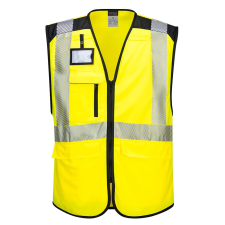 Portwest PW309 PW3 Hi-Vis Executive mellény (sárga/fekete, XXL) láthatósági ruházat