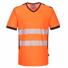 Portwest PW310 V-nyakú jól láthatósági póló narancs láthatósági ruházat