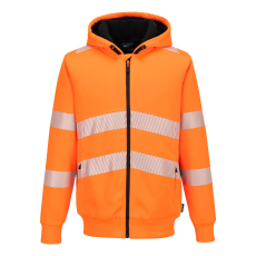 Portwest PW321 Hi-Vis cipzáras téli kapucnis pulcsi