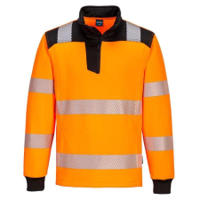 Portwest PW326 PW3 Hi-Vis 1/4 Zippzáras hosszú ujjú póló munkaruha